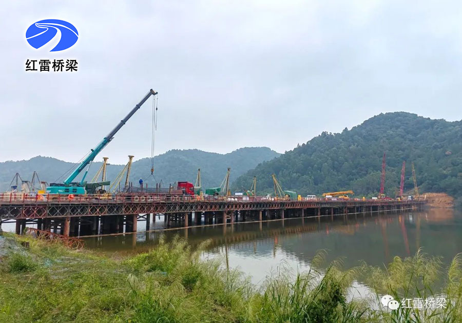 紅雷速度，提前完成廣東珠肇高鐵江機(jī)段鋼棧橋建設(shè)